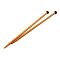 Bamboo knit needles no. 10 - Bamboo dark (1 Pair)