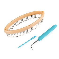 Knitting socks loom set for socks 5.3x13.5 cm - Cream (1 Set)