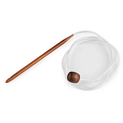 Bamboo hook for tunisian crochet - Bamboo dark (1 Piece)