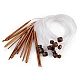 Bamboo hook for tunisian crochet - Bamboo dark (1 Piece)