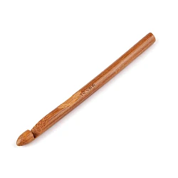 Bamboo crochet hook size 6; 7; 8; 10 - Bamboo dark (5 Pieces)