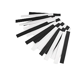 Nylon hook and loop fastener, cut, width 20 mm - Black-white mix (25 Pairs)