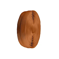 Continuous nylon zipper no 3 for pol type sliders - Medium brown (25 Meters)
