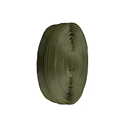 Continuous nylon zipper no 3 for pol type sliders - Green olive (25 Meters)