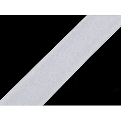 Nylon adhesive fastener / tape, only loop / plush, width 20 mm - White (25 Meters)