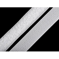 Hook and loop fastener width 20 mm - White (25 Meters)