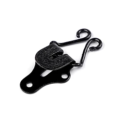 Trousers hook 2 parts - Black varnish (24 Pieces)