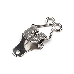 Trousers hook 2 parts - Nickel (24 Pieces)