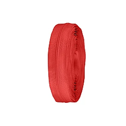 Continuous nylon zipper no 3, for asic type sliders - Red (25 Meters)