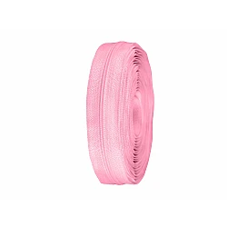 Continuous nylon zipper no 3, for asic type sliders - Light pink (25 Meters)