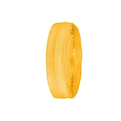 Continuous nylon zipper no 3, for asic type sliders - Dark yellow (25 Meters)