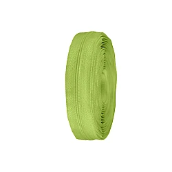 Continuous nylon zipper no 3, for asic type sliders - Lightgreen (25 Meters)