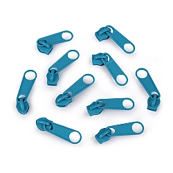 Slider for nylon zippers no 5 for pol type - Blue turquise (10 Pieces)