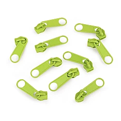 Slider for nylon zippers no 5 for pol type - Green light (10 Pieces)