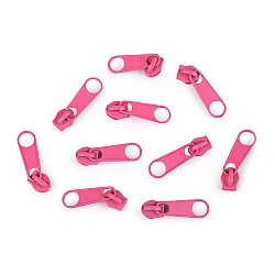 Slider for nylon zippers no 3 for pol type - Pink middle (10 Pieces)