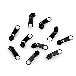 Slider for nylon zippers no 3 for pol type - Black (10 Pieces)