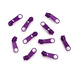 Slider for nylon zippers no 3 for pol type - Purple (10 Pieces)