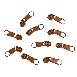 Slider for nylon zippers no 3 for pol type - Medium brown (10 Pieces)