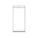 Clear plastic self-adhesive seal bags w/ hang hole 10x22 cm - Transparent (16000 Pieces)
