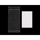 Earring display hang card with sachet 50x80 mm - Pearlwhite (20 Sets)