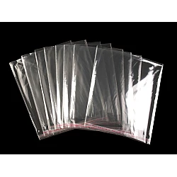 Clear plastic self-adhesive seal bags 20x20 cm - Transparent (100 Pieces)
