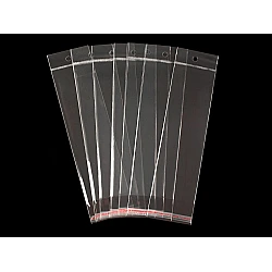 Clear plastic self-adhesive seal bags 7x22 cm - Transparent (100 Pieces)