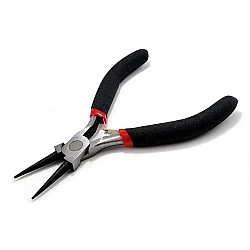 Round nose jewelry pliers 125 mm - Black (12 Pieces)