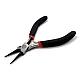 Round nose jewelry pliers 125 mm - Black (12 Pieces)