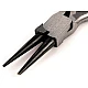 Round nose jewelry pliers 125 mm - Black (12 Pieces)