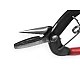 Narrow flat nose pliers steel 160 mm with return spring - Dark red (1 Piece)