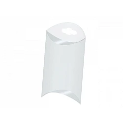 Clear packaging box with hang hole 5.5x8.5 cm - Transparent (10 Pieces)