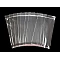 Clear plastic adhesive seal bags w/ hang hole 17x25.5 - 26 cm - Transparent (100 Pieces)