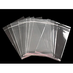 Clear plastic self-adhesive seal bags w/ hang hole 20x24 cm - Transparent (100 Pieces)