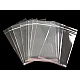 Clear plastic self-adhesive seal bags w/ hang hole 20x24 cm - Transparent (100 Pieces)