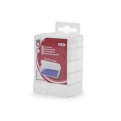 Plastic boxes 3.8x5.8x1.6 cm - Transparent (30 Pieces)