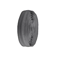 Continuous plastic zipper no 8 - Dark grey (1 Meter)