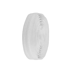 Continuous plastic zipper no 8 - White (1 Meter)