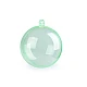 Clear plastic ball ornament ø6 cm - Transparent (12 Pieces)