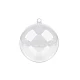 Clear plastic ball ornament ø6 cm - Transparent (12 Pieces)