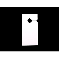 Paper tags for zippers 30x60 mm - White (200 Pieces)