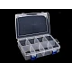 Plastic beads box 13.5x20x4.6 cm - Transparent (1 Piece)