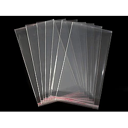 Clear plastic self-adhesive seal bags 20x50 cm - Transparent (100 Pieces)