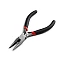 Chain nose cutting pliers with teeth 125 mm - Black (1 Piece)