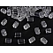 Earring stopper 3x4 mm - Transparent (200 Grams)