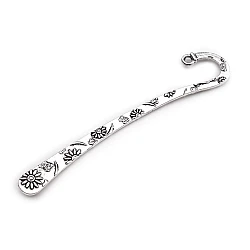 Bookmark flowers, butterfly 7x80 mm - Platinum (1 Piece)