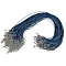 Braided necklace cord with  lobster clasp length 45 cm - Blue (10 Pieces)