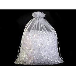 Organza gift bag 21x29 cm - Silver (10 Pieces)