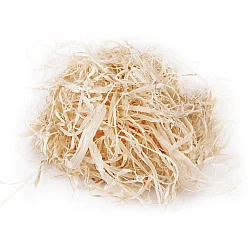 Decorative bast for handicrafts 15 g - Natural burlap (1 Bag)