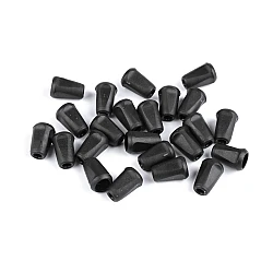 Plastic cord ends 12x17mm square - Black (200 Pieces)