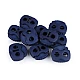 2-hole cord lock stopper toggles 20x20 mm - Black (500 Pieces)